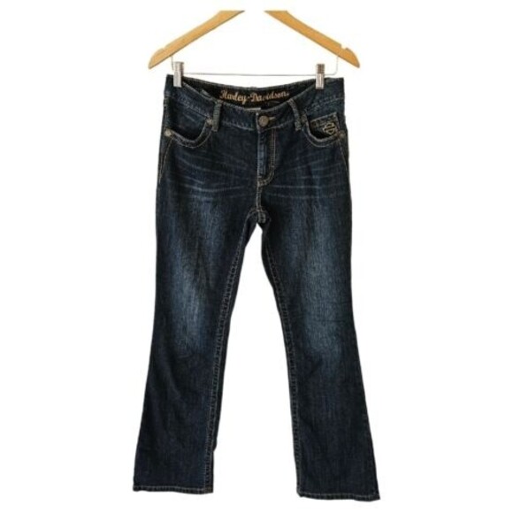 Harley-Davidson Denim - HARLEY DAVIDSON Bootcut Jeans‎ 8 Petite